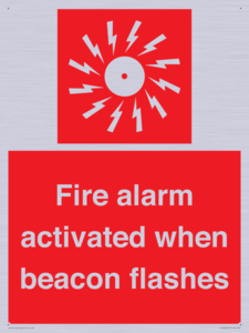 Fire alarm activated when beacon flashes